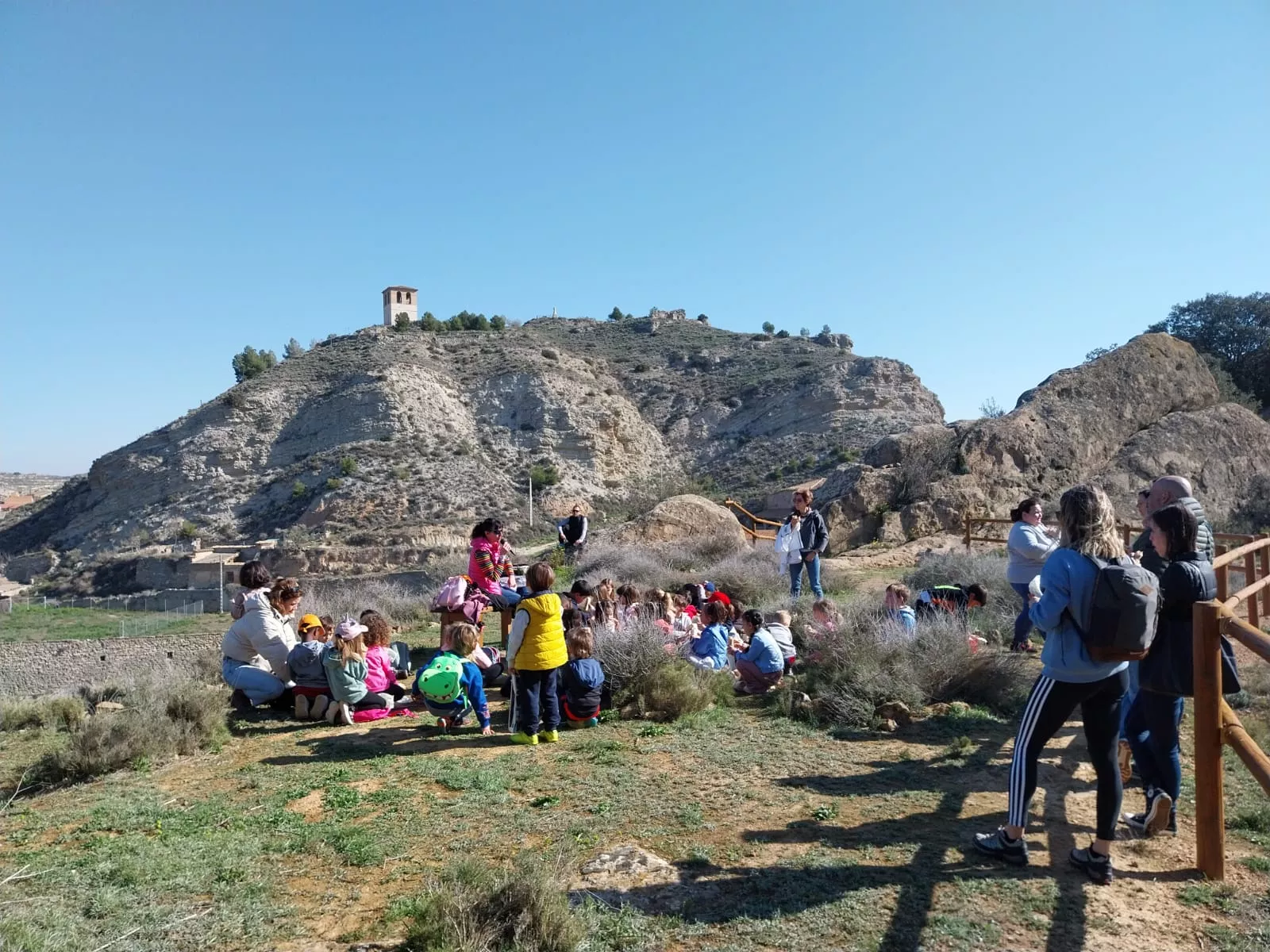 Escolares en Roca Foradada