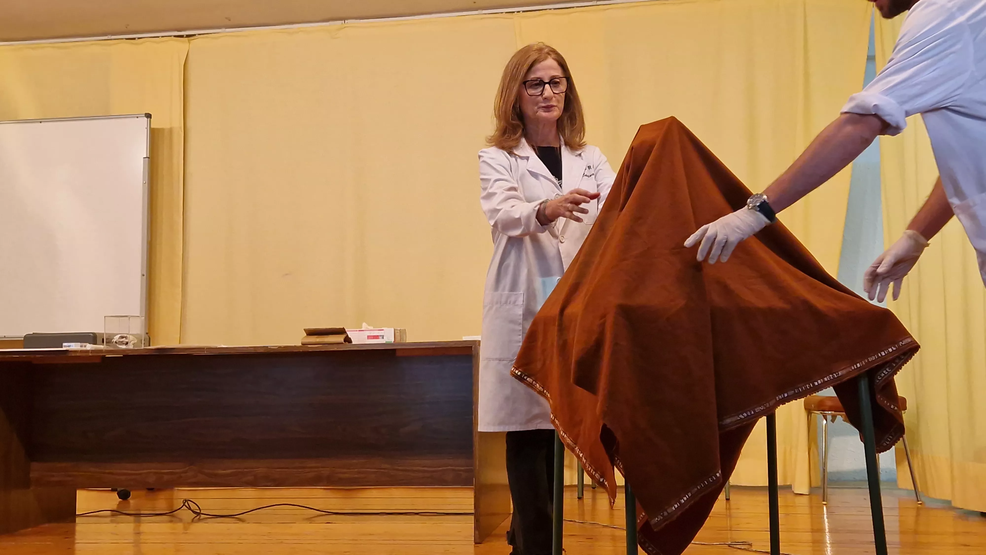  La Escyra se da a conocer en el IES Sierra de Guara. Foto Myriam Martínez