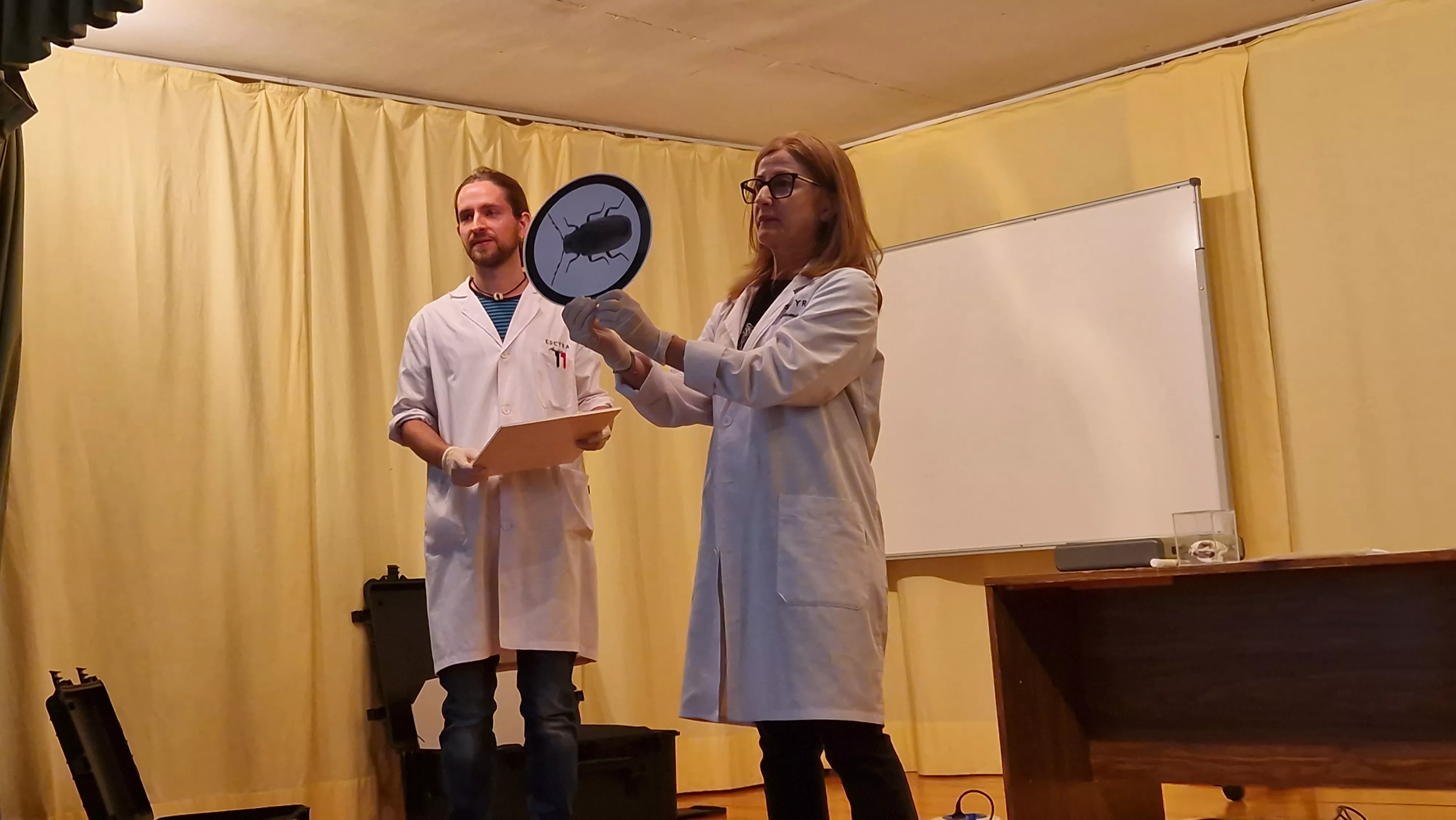  La Escyra se da a conocer en el IES Sierra de Guara. Foto Myriam Martínez