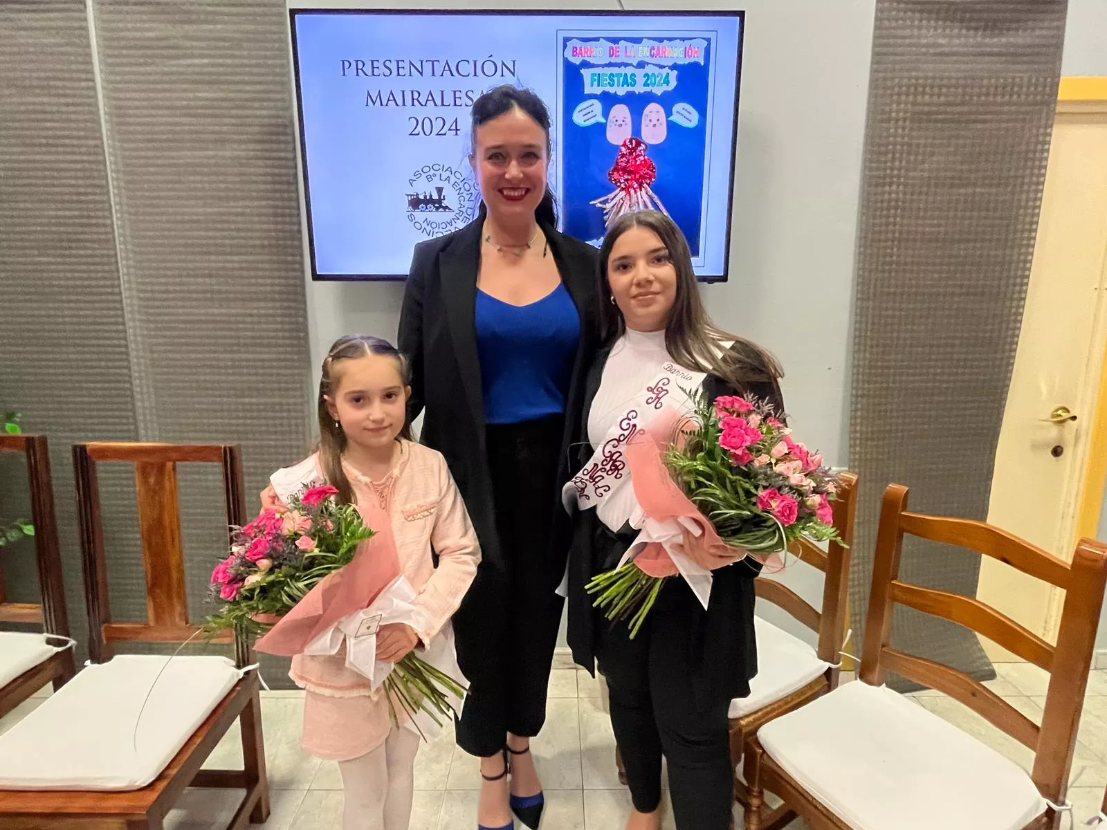 Presentación de las mairalesas 2024 del Barrio de La Encarnación. Foto Mercedes Manterola