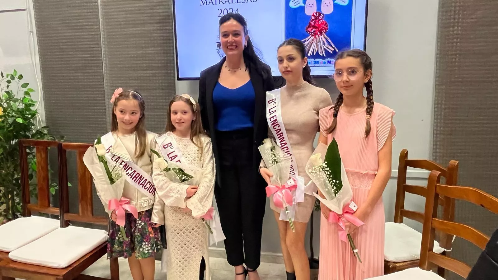 Presentación de las mairalesas 2024 del Barrio de La Encarnación. Foto Mercedes Manterola