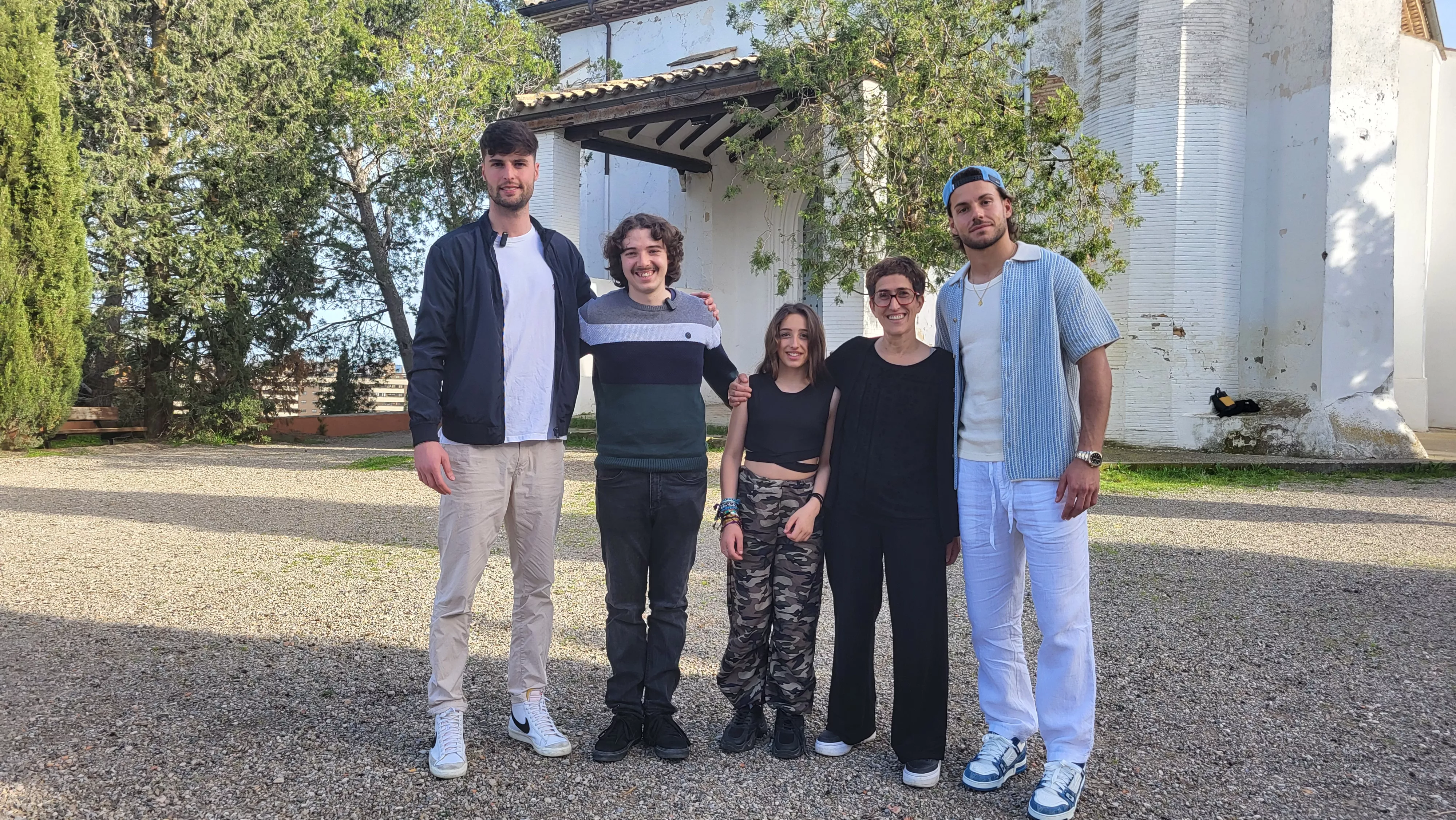Campaña ¡Huesca, sí se puede! con Juan Pérez, Nuria Vicente, Vega Montaner, Víctor Coll y Álvaro Fernández. Foto Myriam Martínez