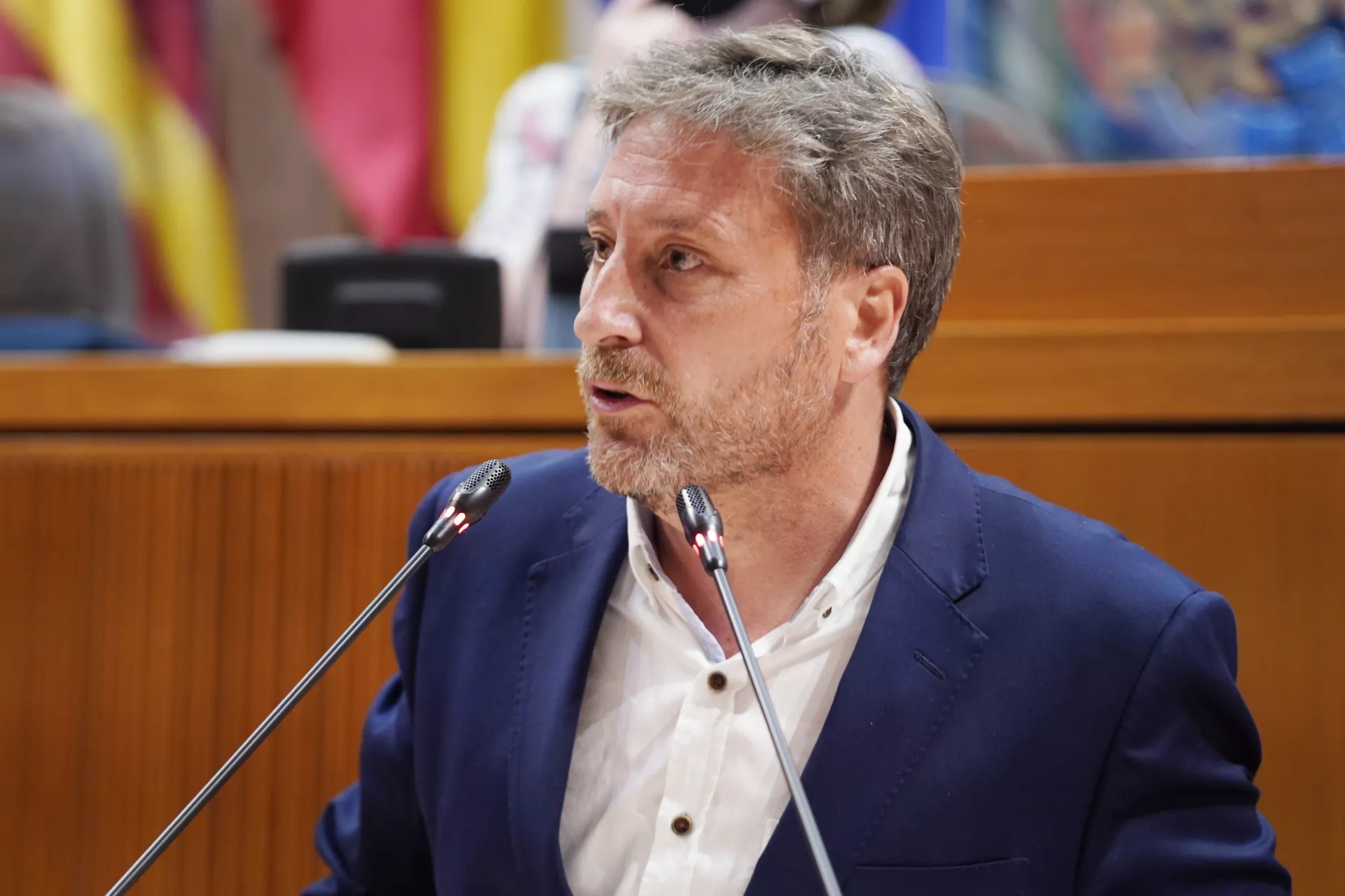 José Luis Soro, portavoz de CHA en las Cortes de Aragón.