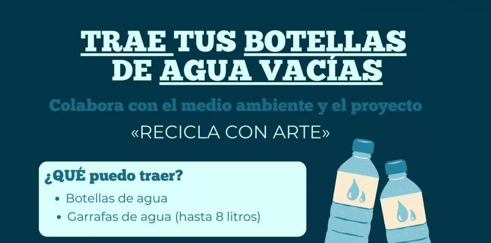 'Recicla con arte', actividad que impulsa la Escuela Oficial de Idiomas de Huesca.
