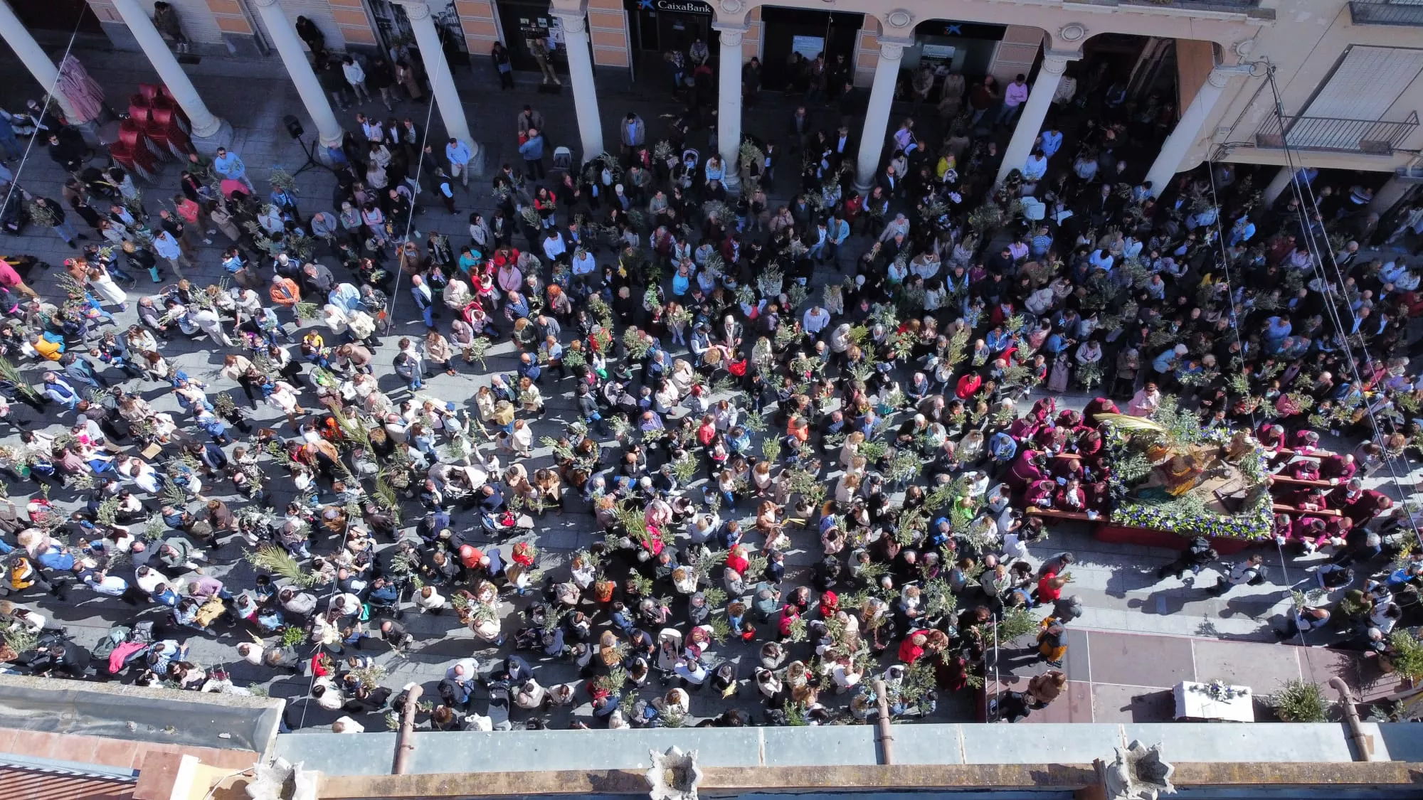 Procesión del Domingo de Ramos en Barbastro.