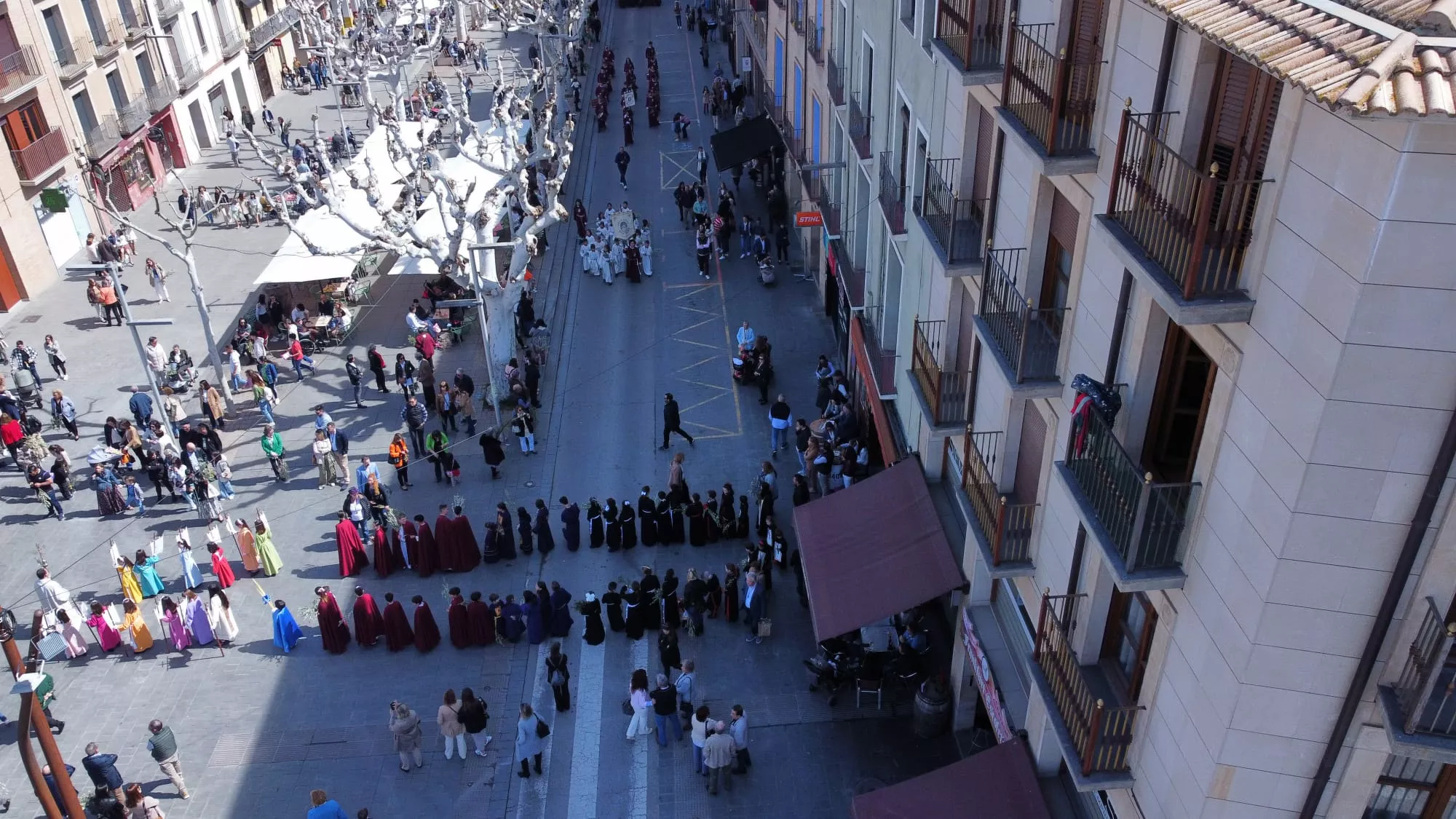 Procesión del Domingo de Ramos en Barbastro.