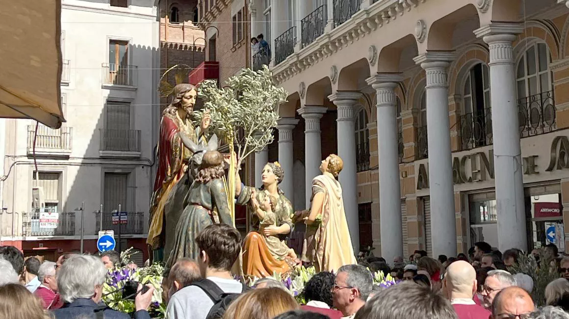 Procesión del Domingo de Ramos en Barbastro.