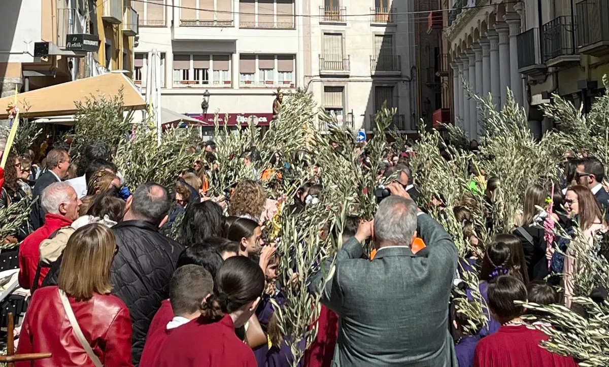 Procesión del Domingo de Ramos en Barbastro.