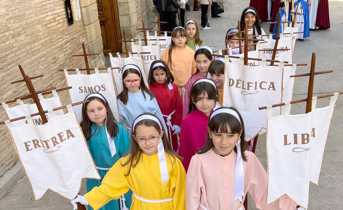 Procesión del Domingo de Ramos en Barbastro.