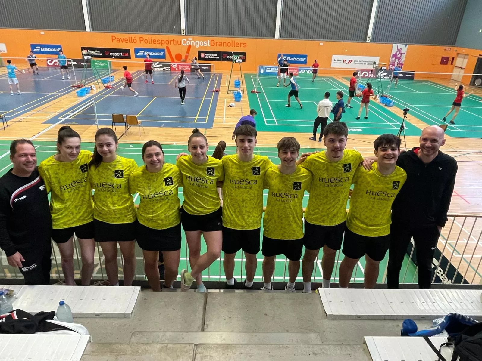 Bádminton Huesca La Magia en Granollers.