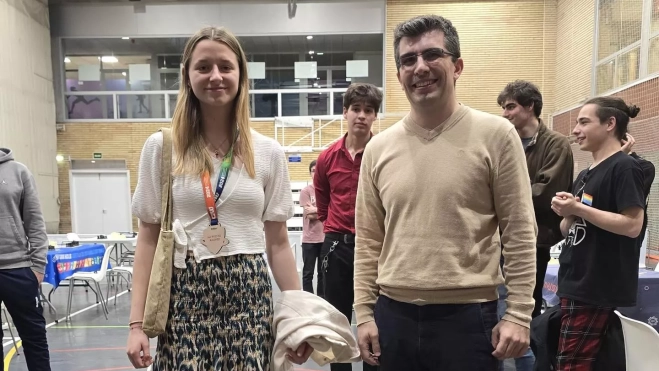 María Eizaguerri, campeona de Aragón universitaria. María Eizaguerri, campeona de Aragón universitaria.