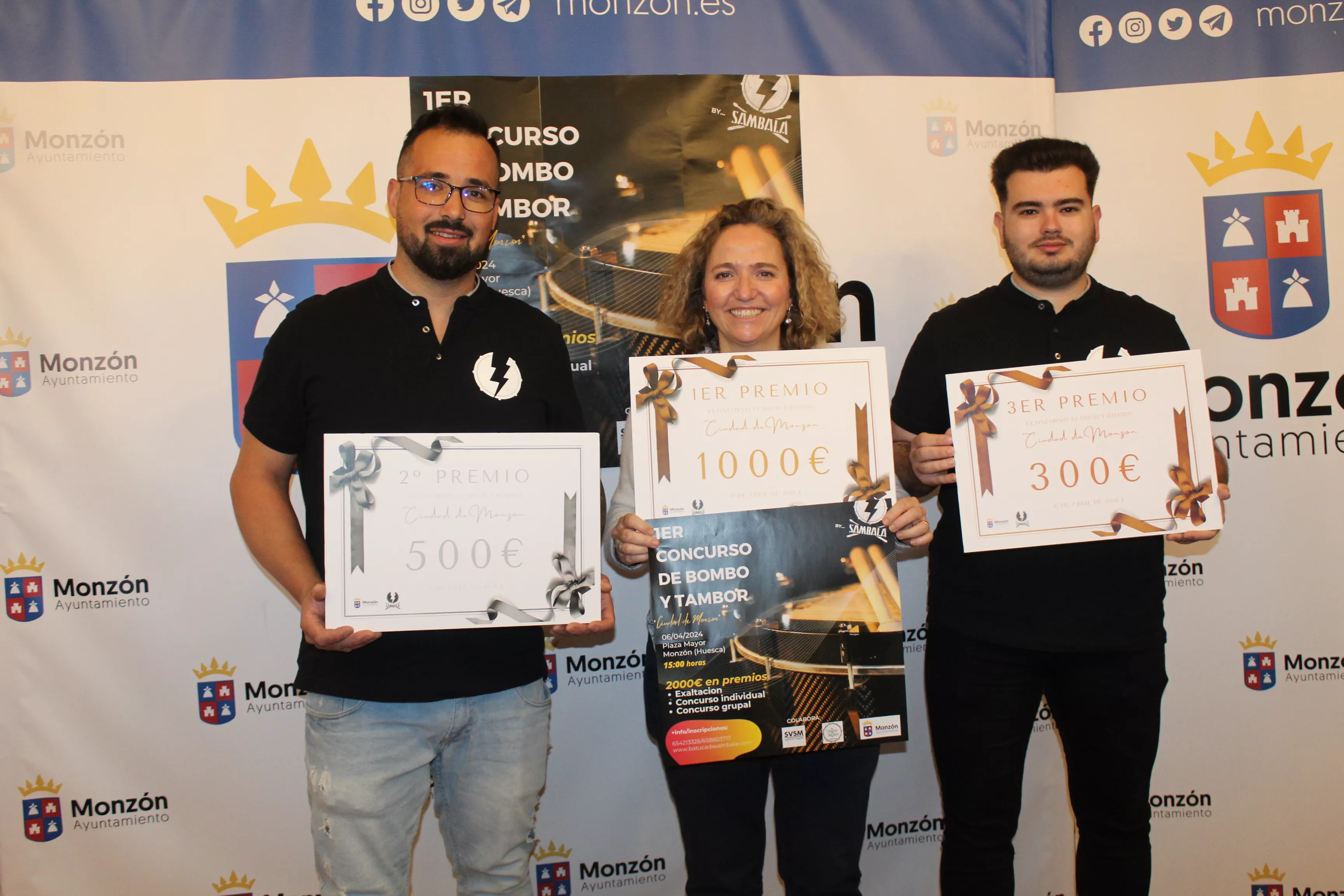 Monzón organiza el primer concurso de bombo y tambor de la provincia de Huesca.