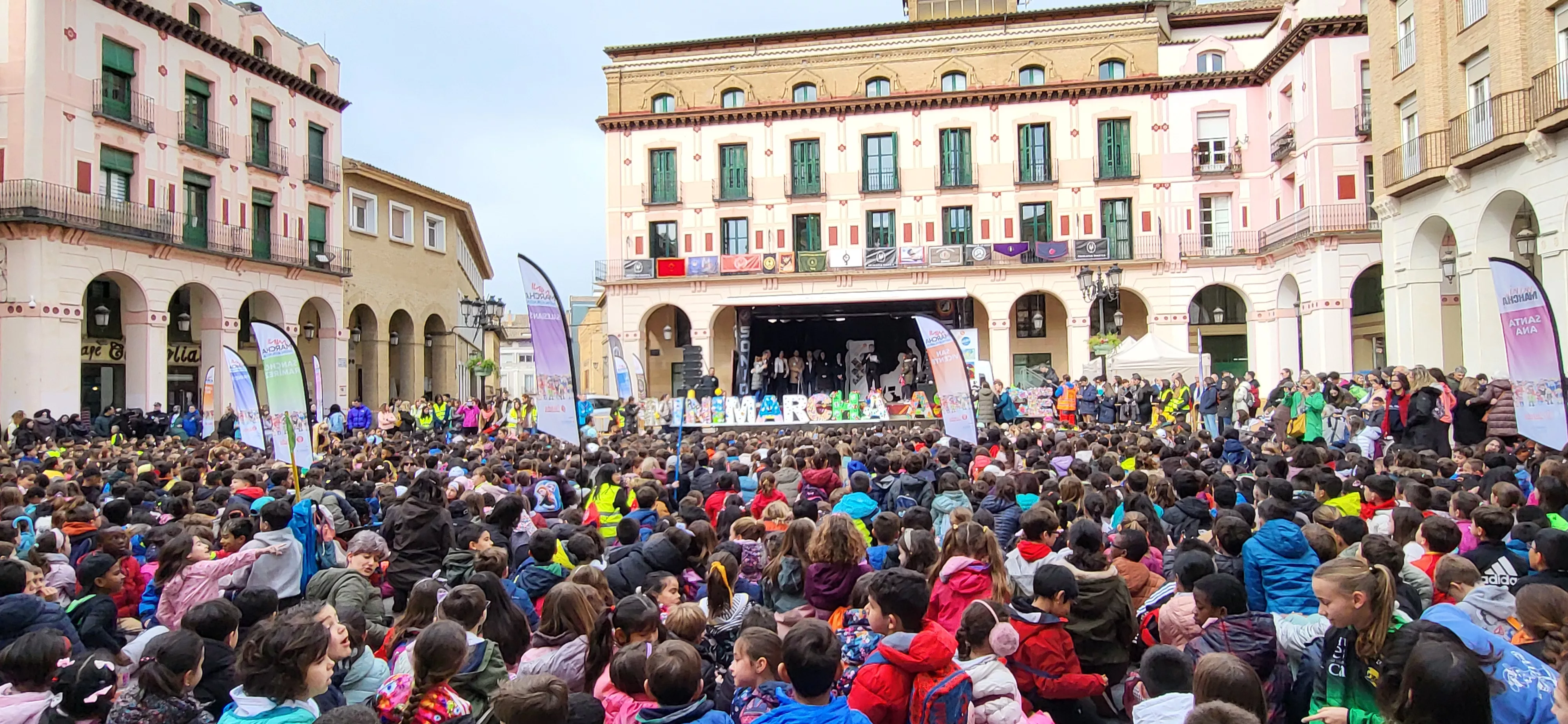 Mini Marcha de Aspace 2024 en Huesca. Foto Mercedes Manterola