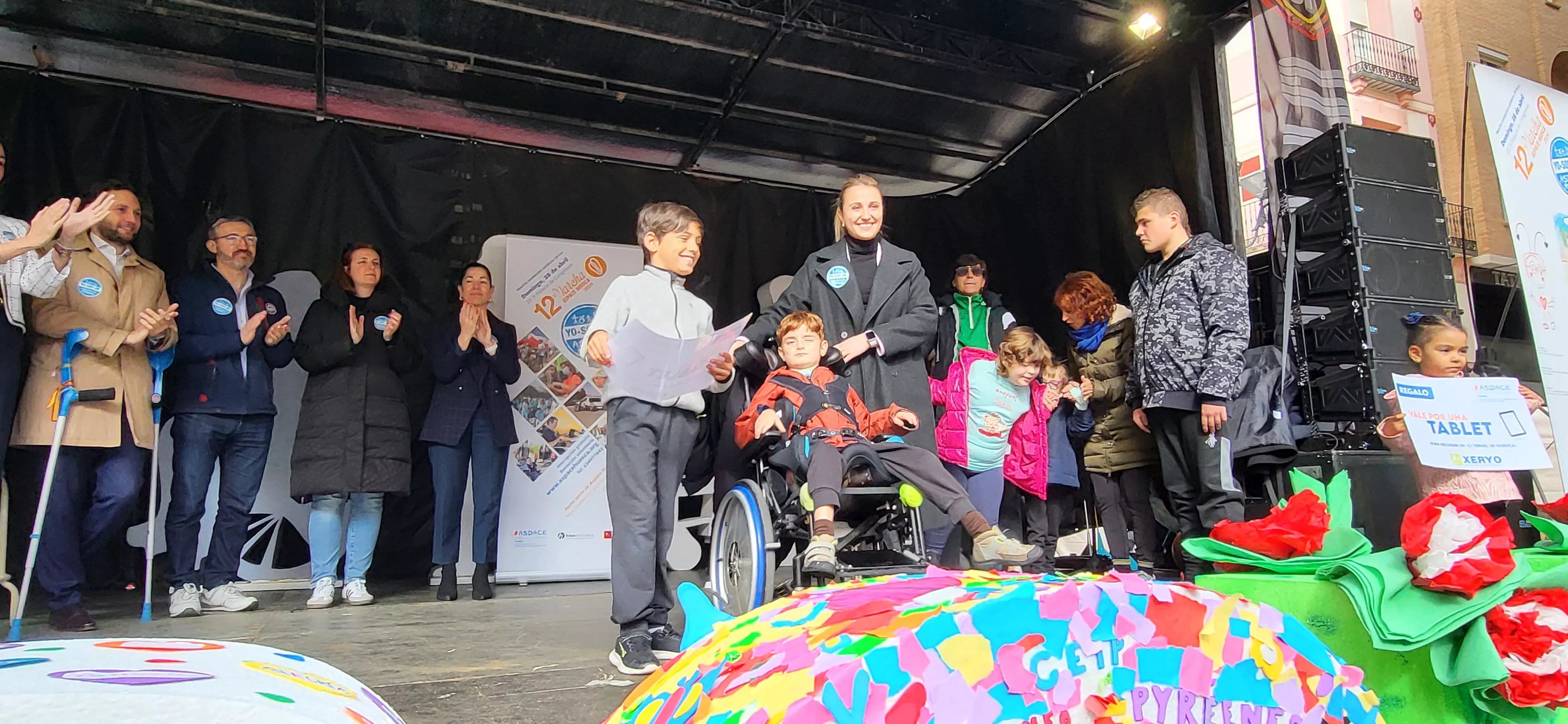 Mini Marcha de Aspace 2024 en Huesca. Foto Mercedes Manterola