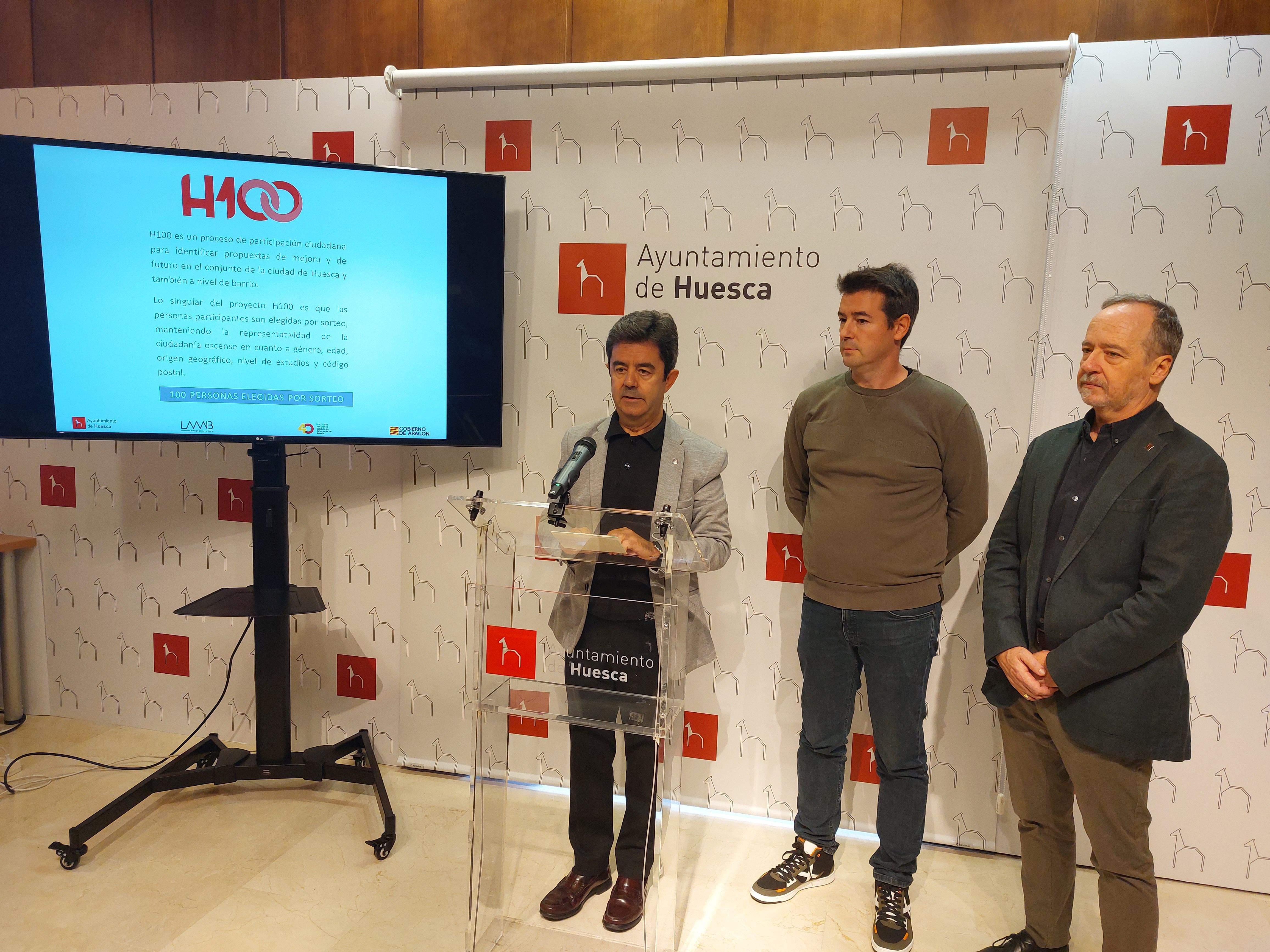 Luis Felipe, Carlos Oliván y Ramón Lasaosa