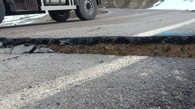 La DPH va a acometer obras de urgencia tras el desplazamiento de la calzada. La DPH va a acometer obras de urgencia tras el desplazamiento de la calzada.