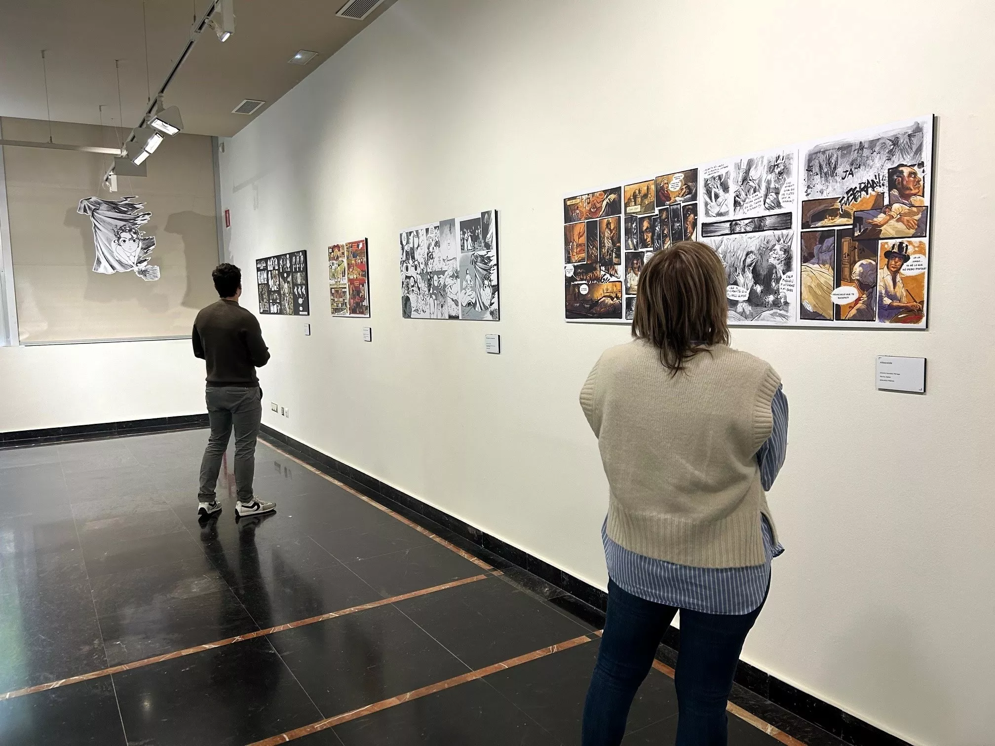 Exposición de cómic "Universo Goya" en la Fundación Ibercaja de Huesca.