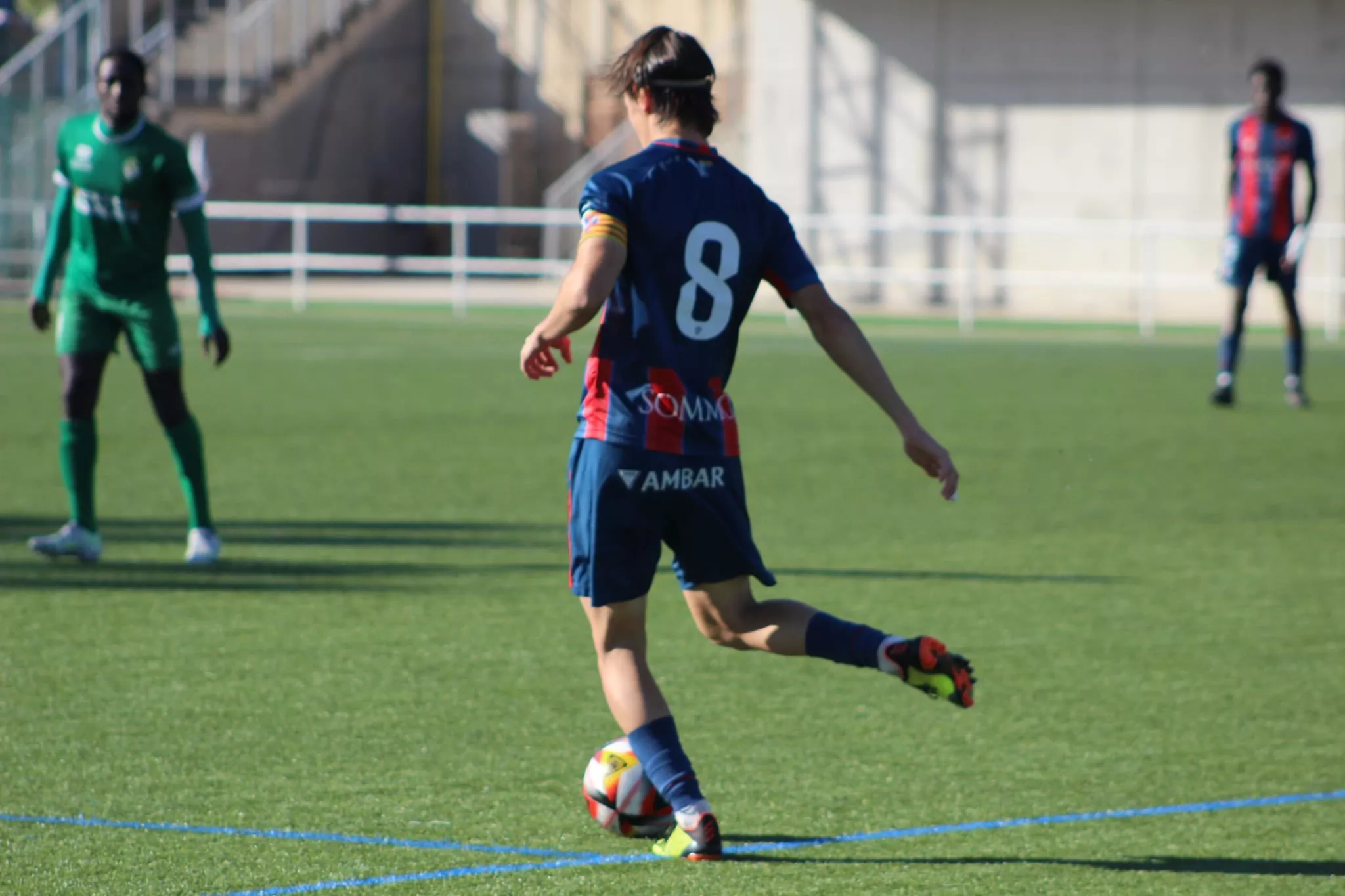 David García, jugador del Huesca B.