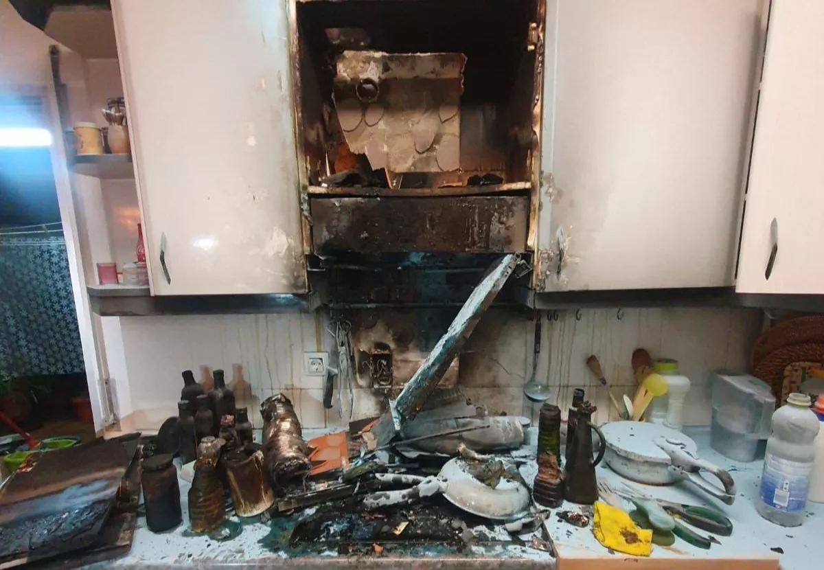 Cocina afectada en Juan XXIII