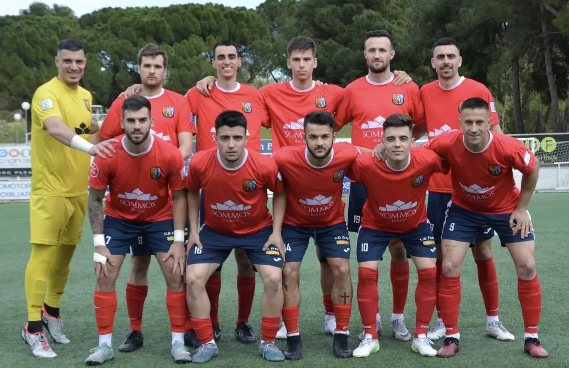 Once del Fraga ante el Illueca este jueves.