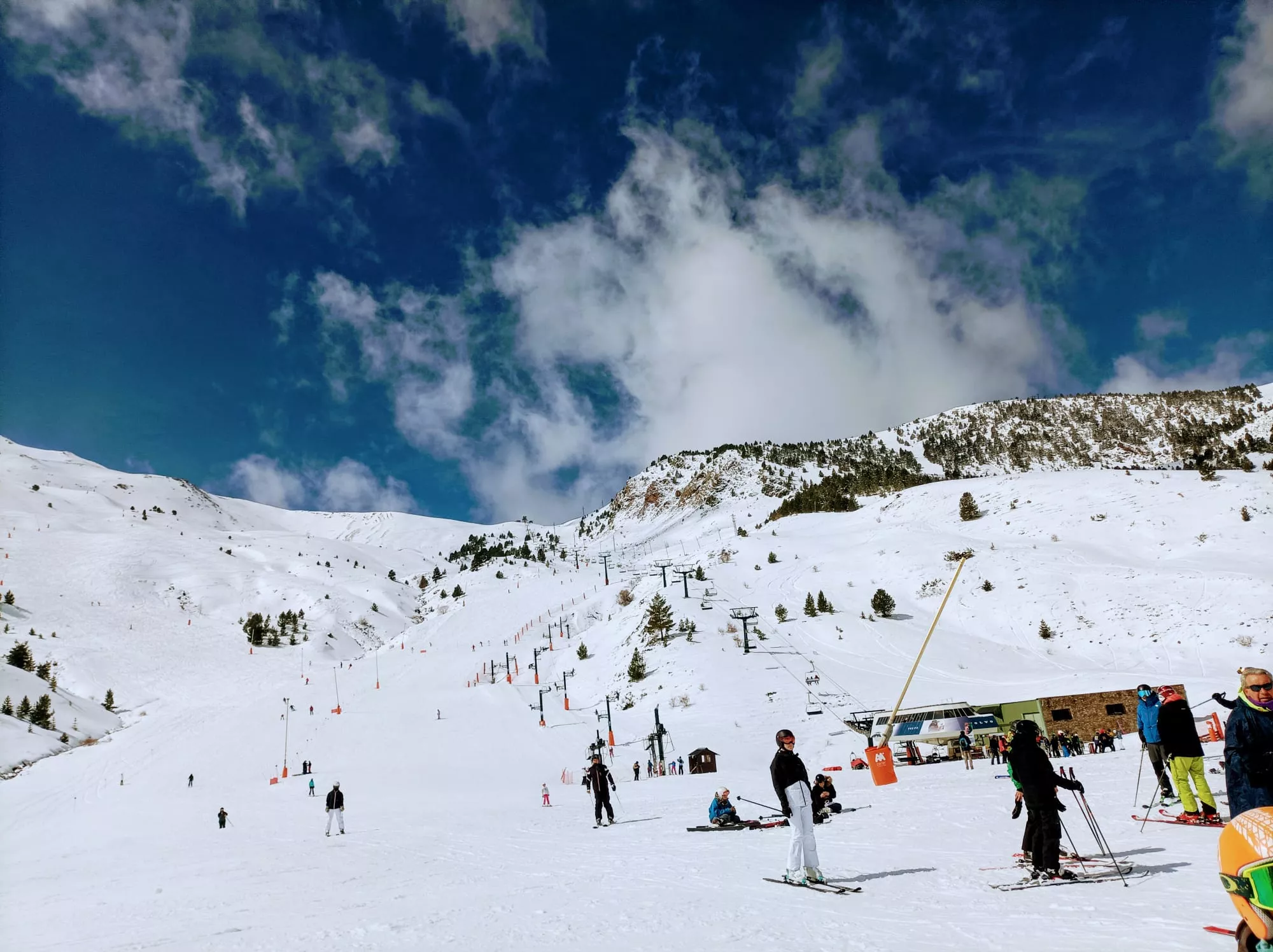 Estación de esquí de Cerler a 28 de marzo