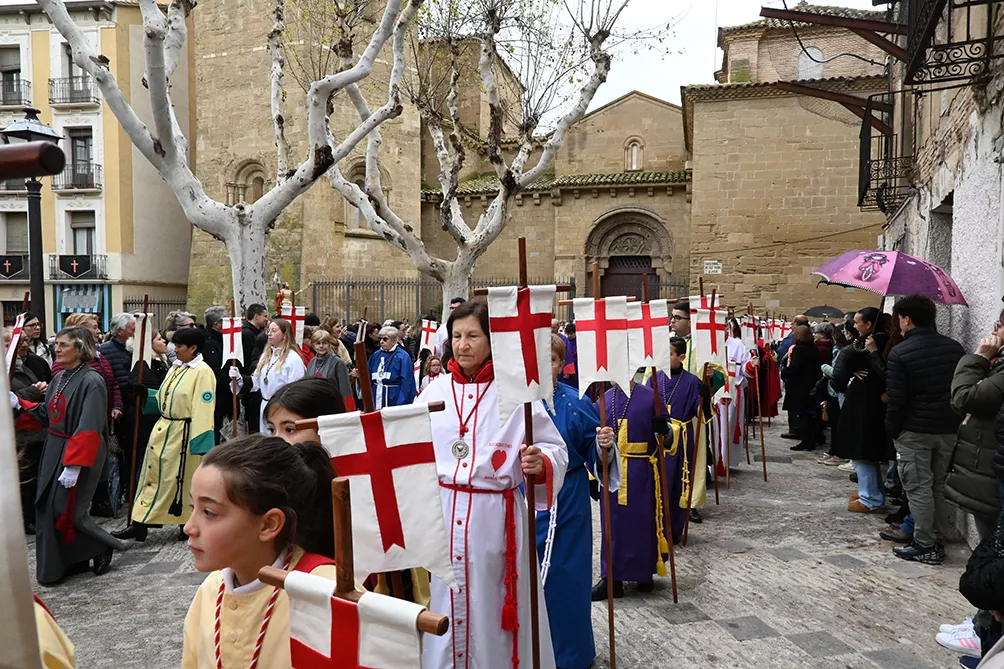Procesión del Cristo Resucitado en Huesca. Foto Carlos Jalle