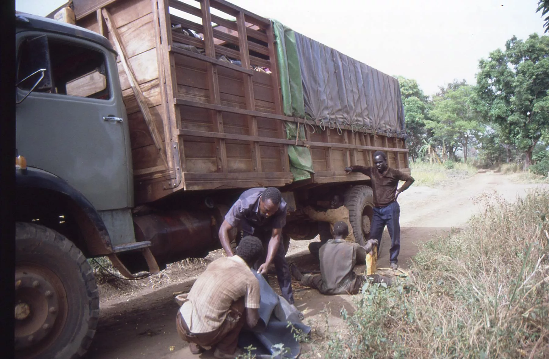 Marco Pascual en otra peripecia en el Congo