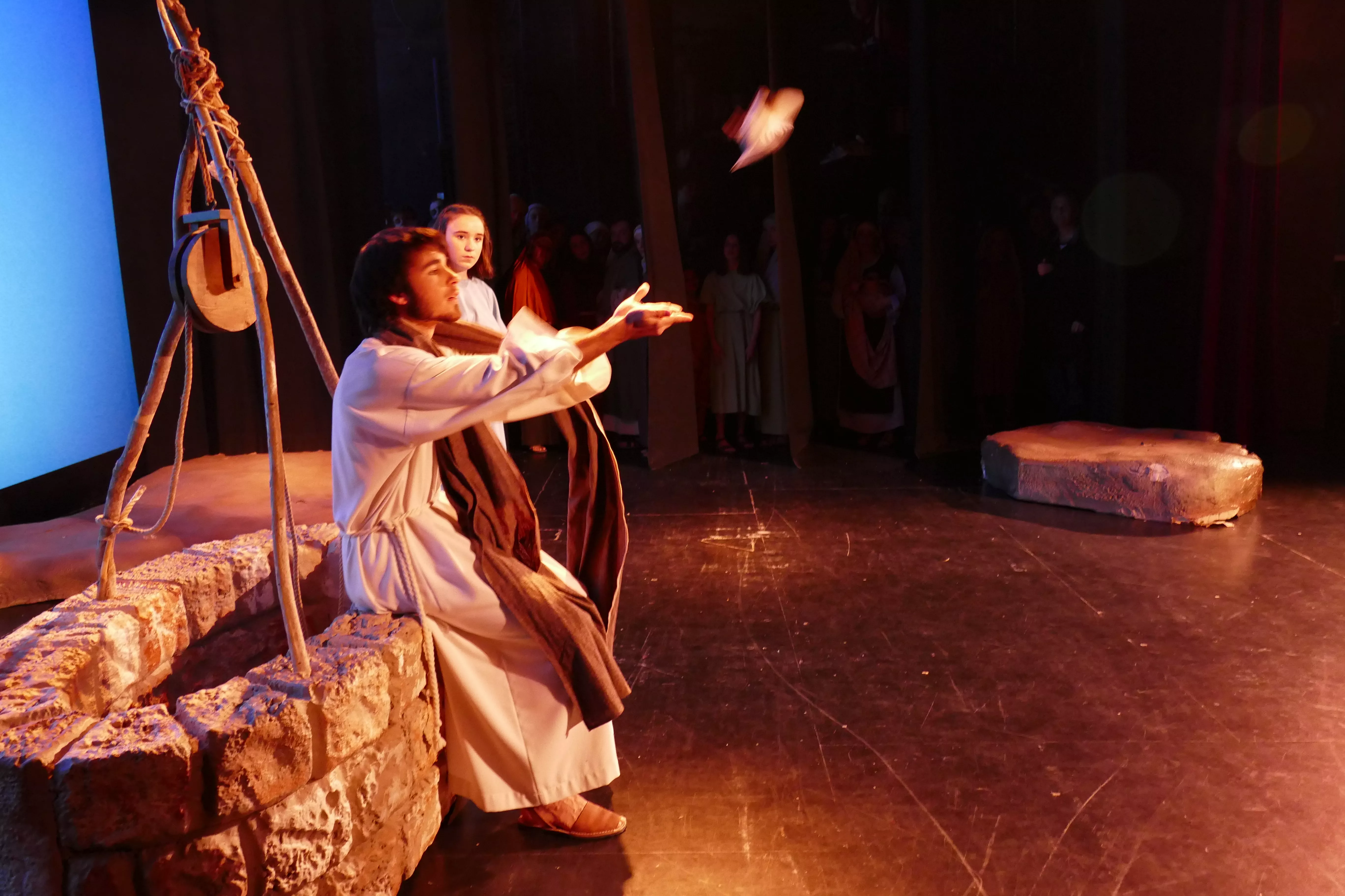 Un momento del drama sacro de La Pasión de Salesianos