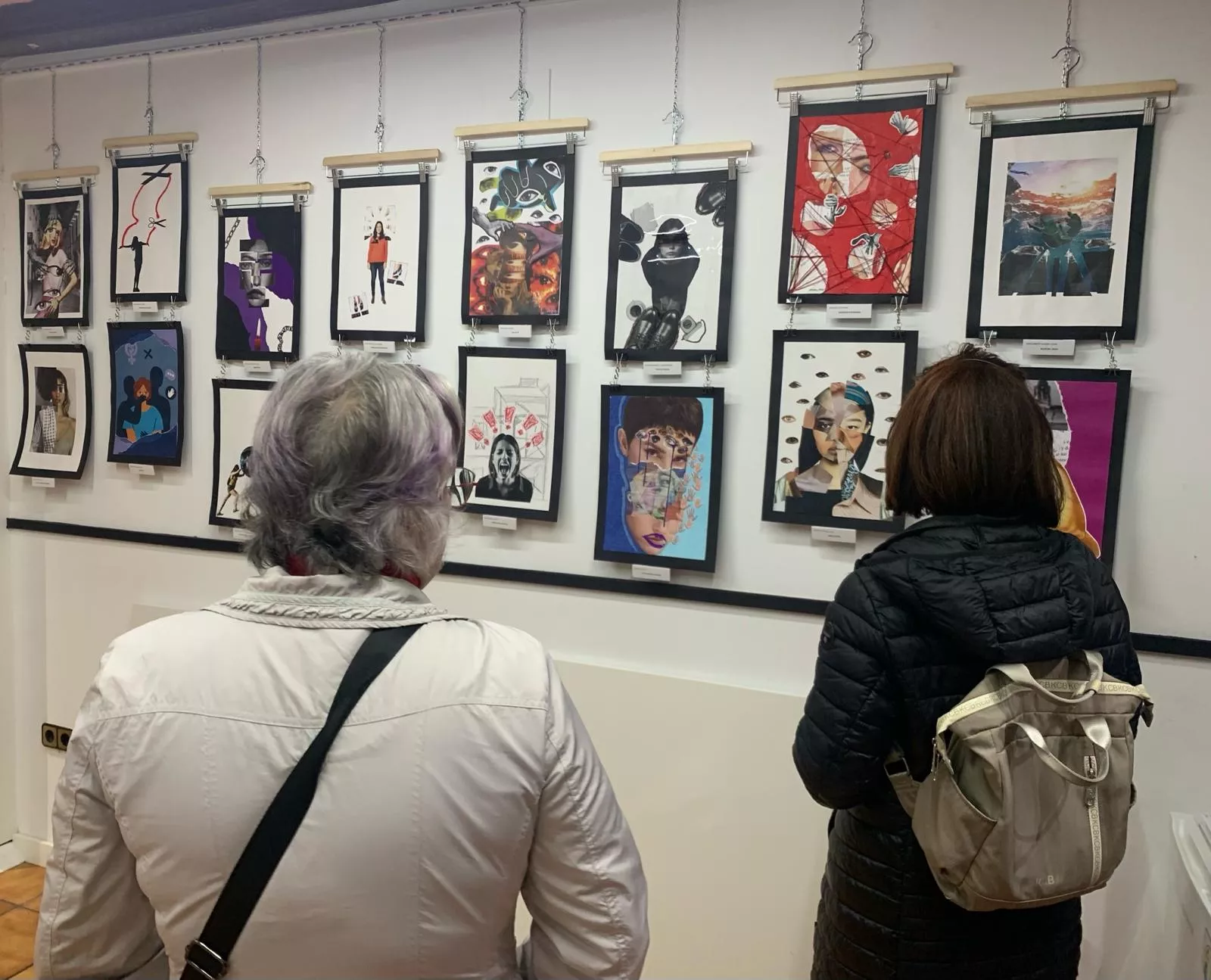 Obras de la exposición que se marcha ahora a Monzón.