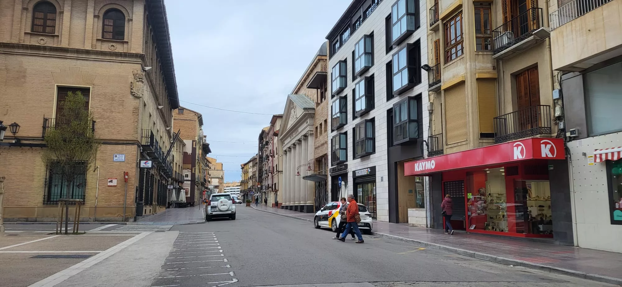 Zona del Coso Alto en la que se va a actuar.