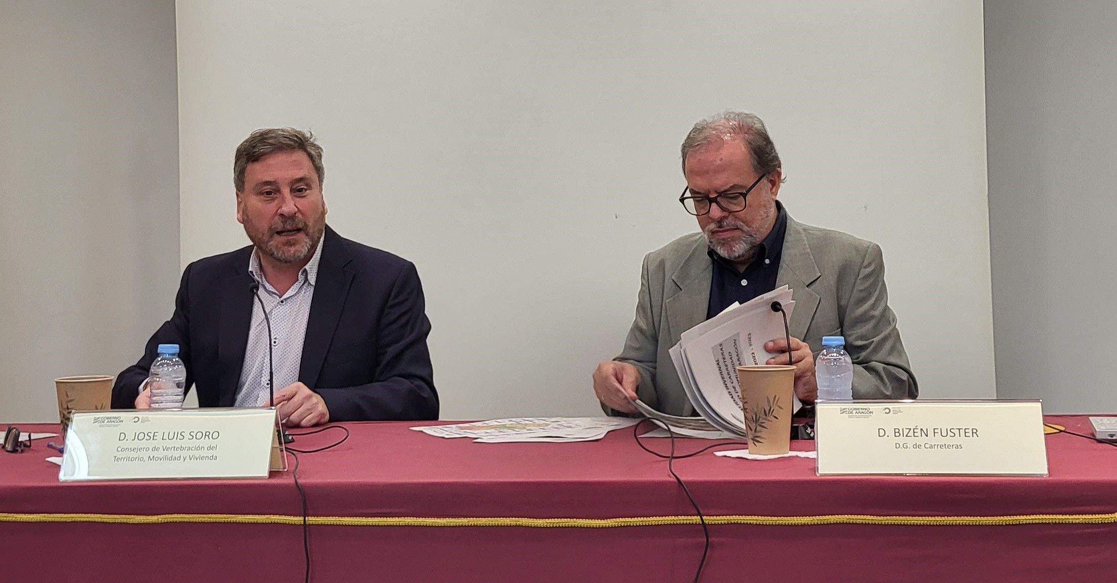 José Luis Soro y Bizén Fuster han presentado el dispositivo de vialidad invernal
