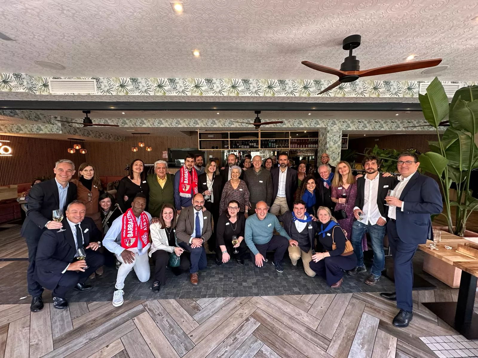 Comida de barbastrenses en Madrid