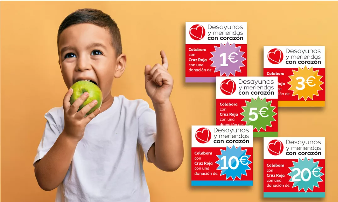 Cartel de la campaña solidaria ‘Desayunos y Meriendas Con Corazón’.