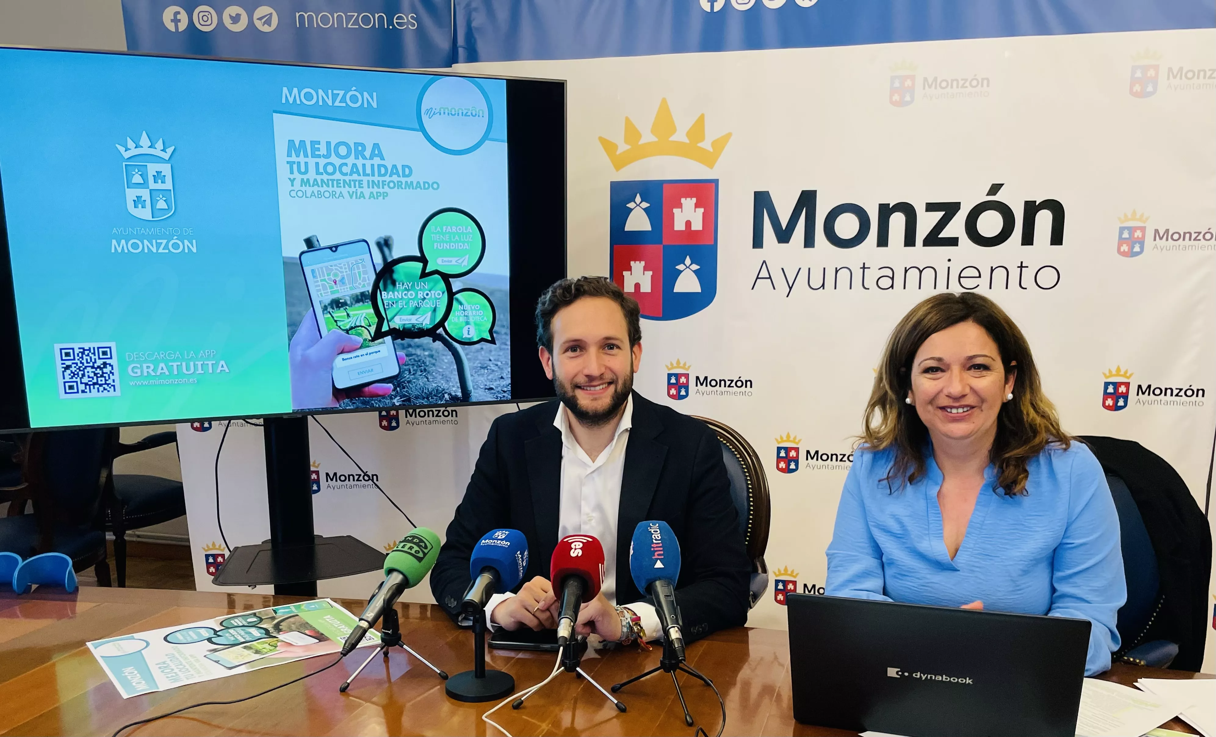 Isaac Claver y Sonia Bastinos ha presentado la nueva app MiMonzon.