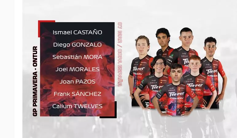 Alineación en el Gran Premio Primavera Ontur.