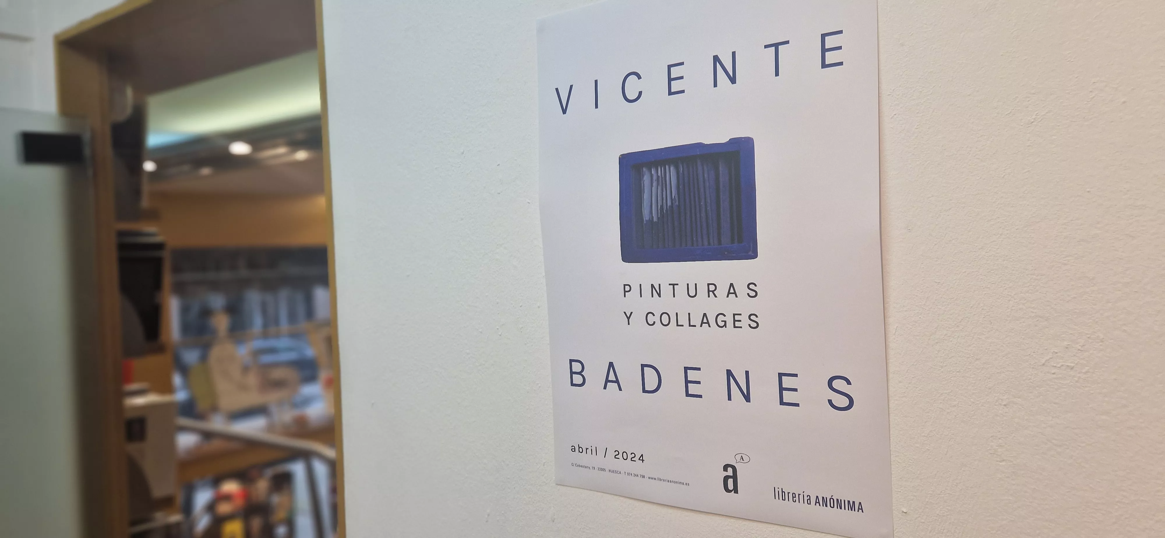 Exposición de Vicente Badenes en la librería Anónima. Foto Myriam Martínez