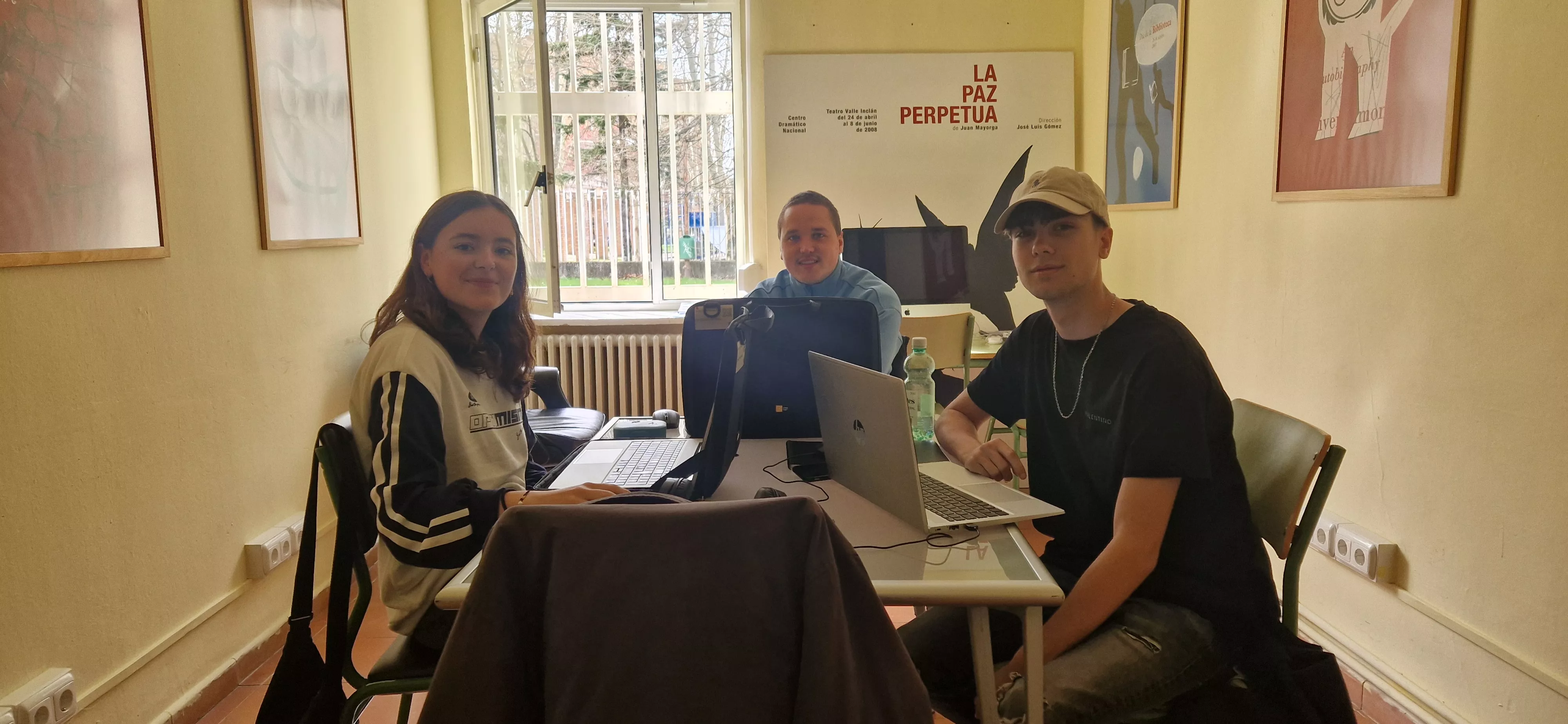 Estudiantes belgas. Foto Myriam Martínez