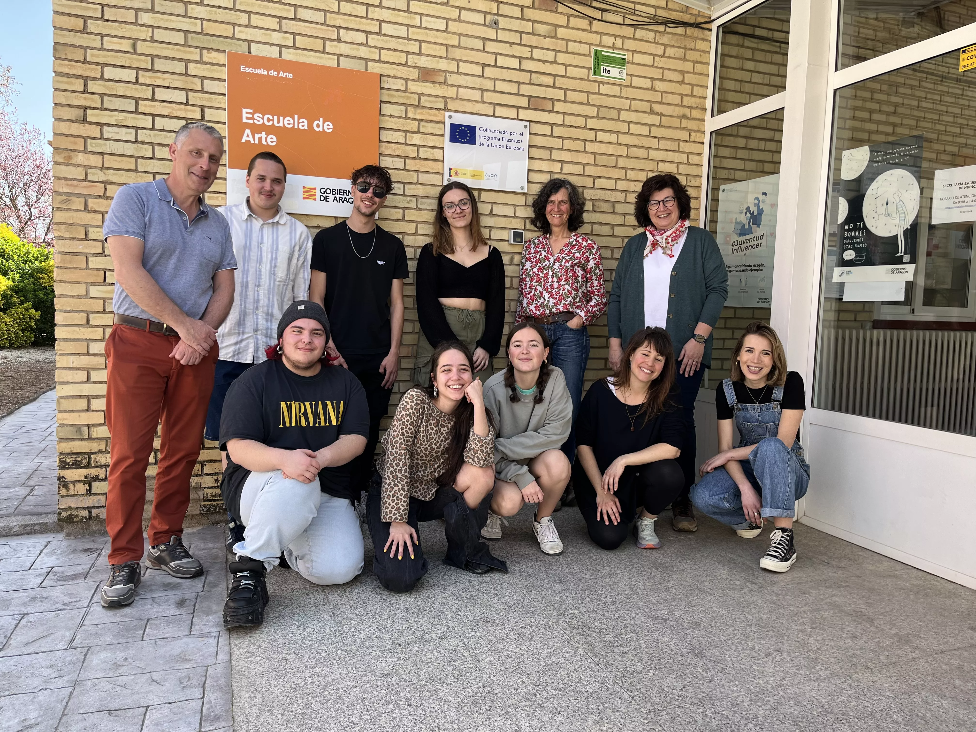 Profesorado y estudiantes que participan en el programa Erasmus. Foto Myriam Martínez