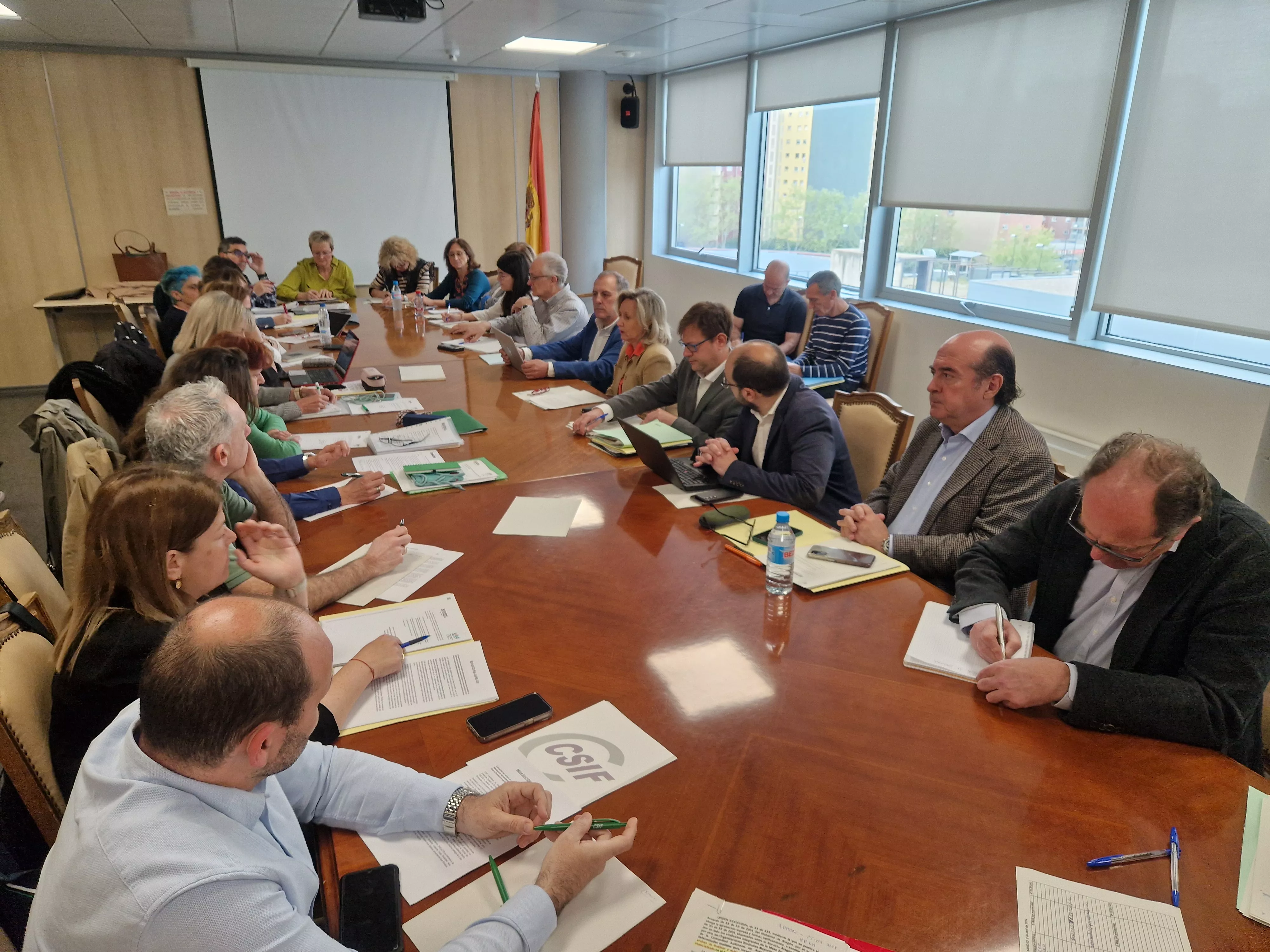 Reunión de la Mesa Sectorial de Sanidad de Aragón.