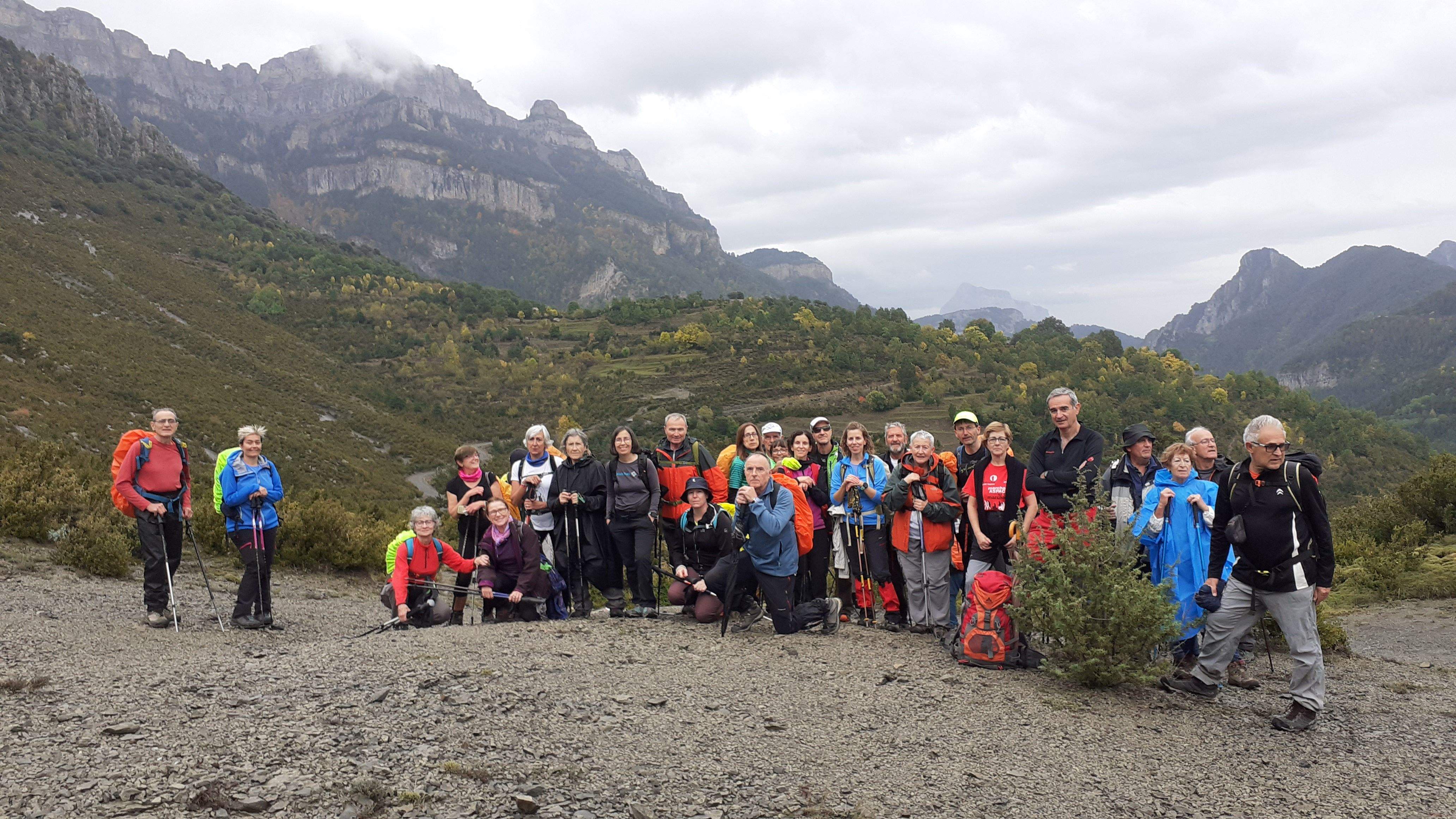 40 intrépidos senderistas en la excursión de Fanlo al Cañón de Añisclo. Turismo por el Alto Aragón
