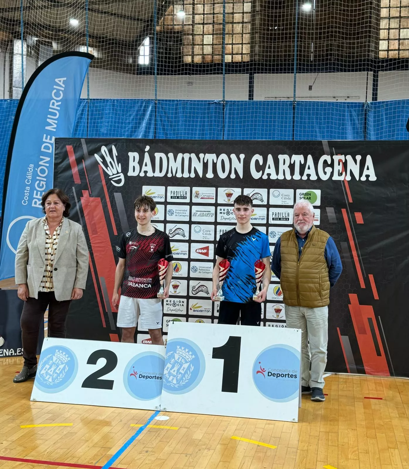 Alejandro Gállego y Raúl Bergua, campeón y subcampeón individual Sub-19 en Cartagena.