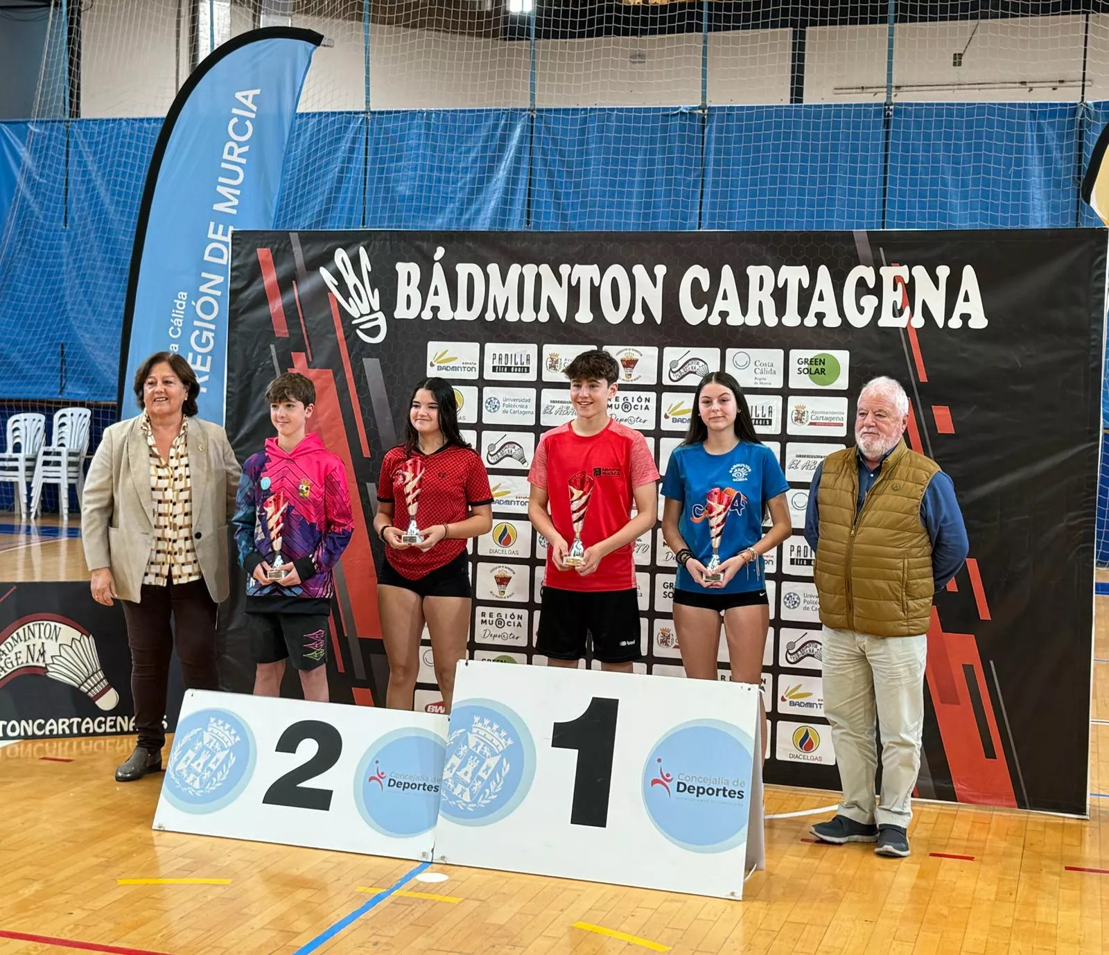 Jorge Royo (Huesca La Magia), campeón de dobles mixtos Sub-15