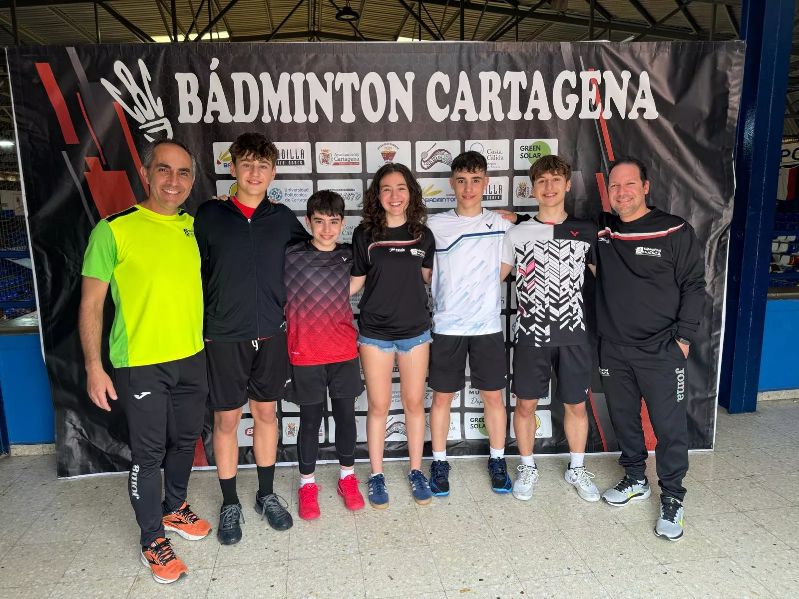 El grupo completo de los oscenses en Cartagena