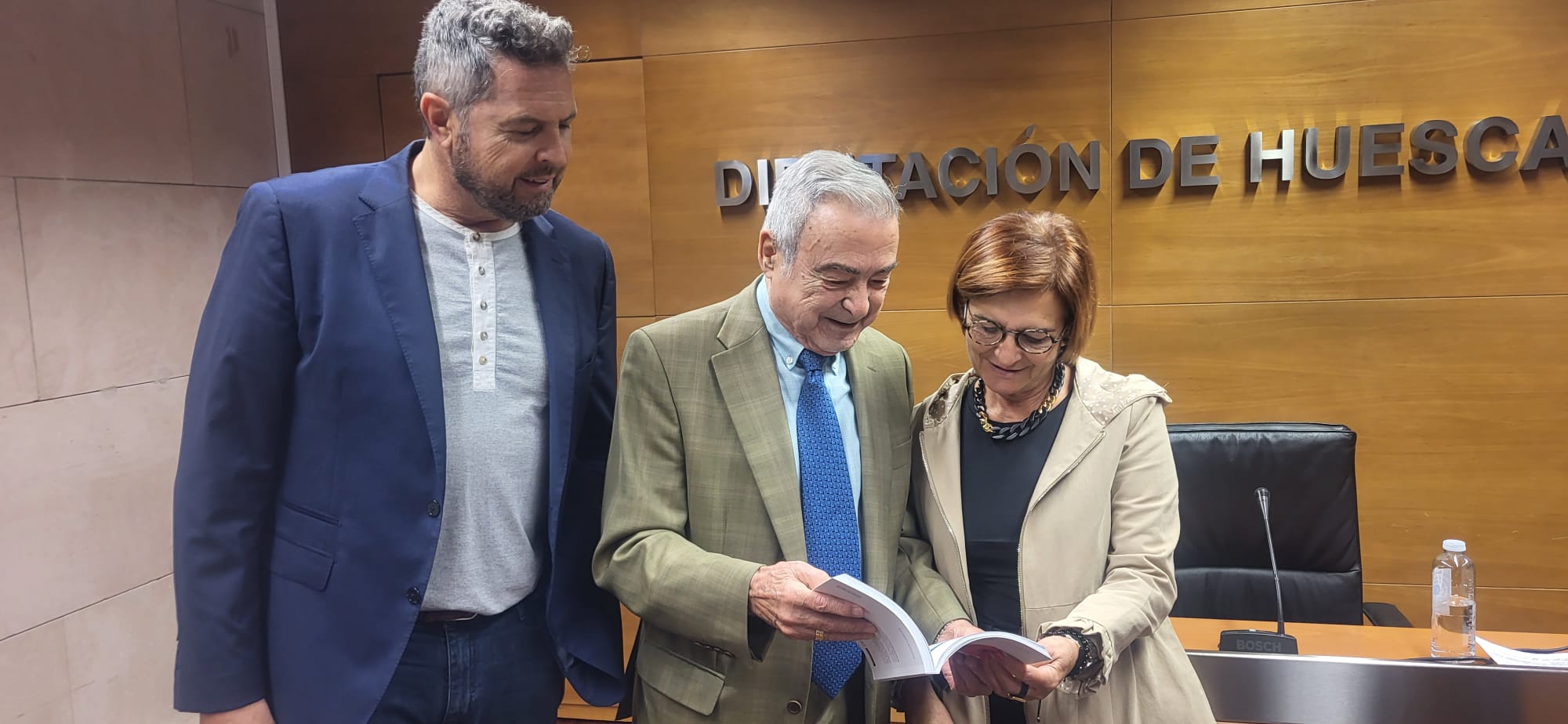 Alberto Sabio, Ángel Garcés y Maribel de Pablo. Foto Myriam Martínez