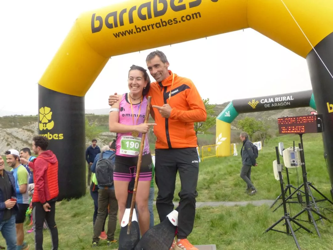 Luis Alberto Hernando y Leire Fernández, vencedores absolutos. Foto: Andrés Alcaraz.