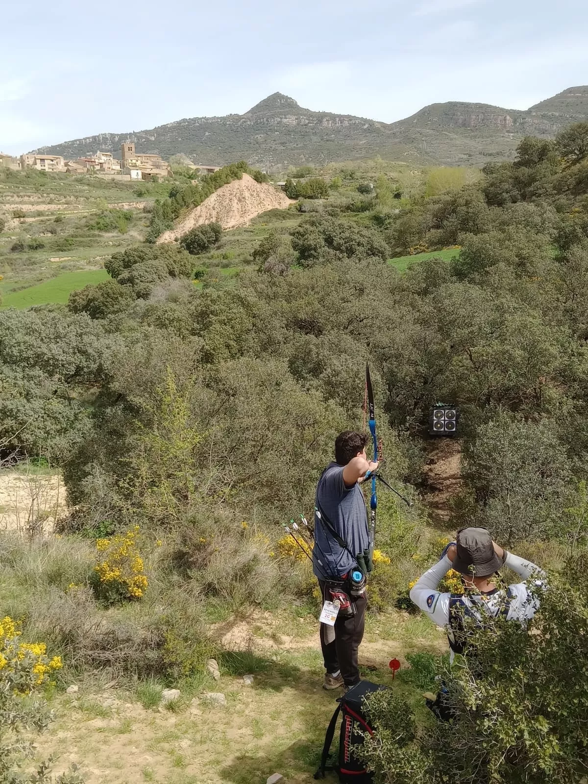 Tiro de campo en Sabayés.
