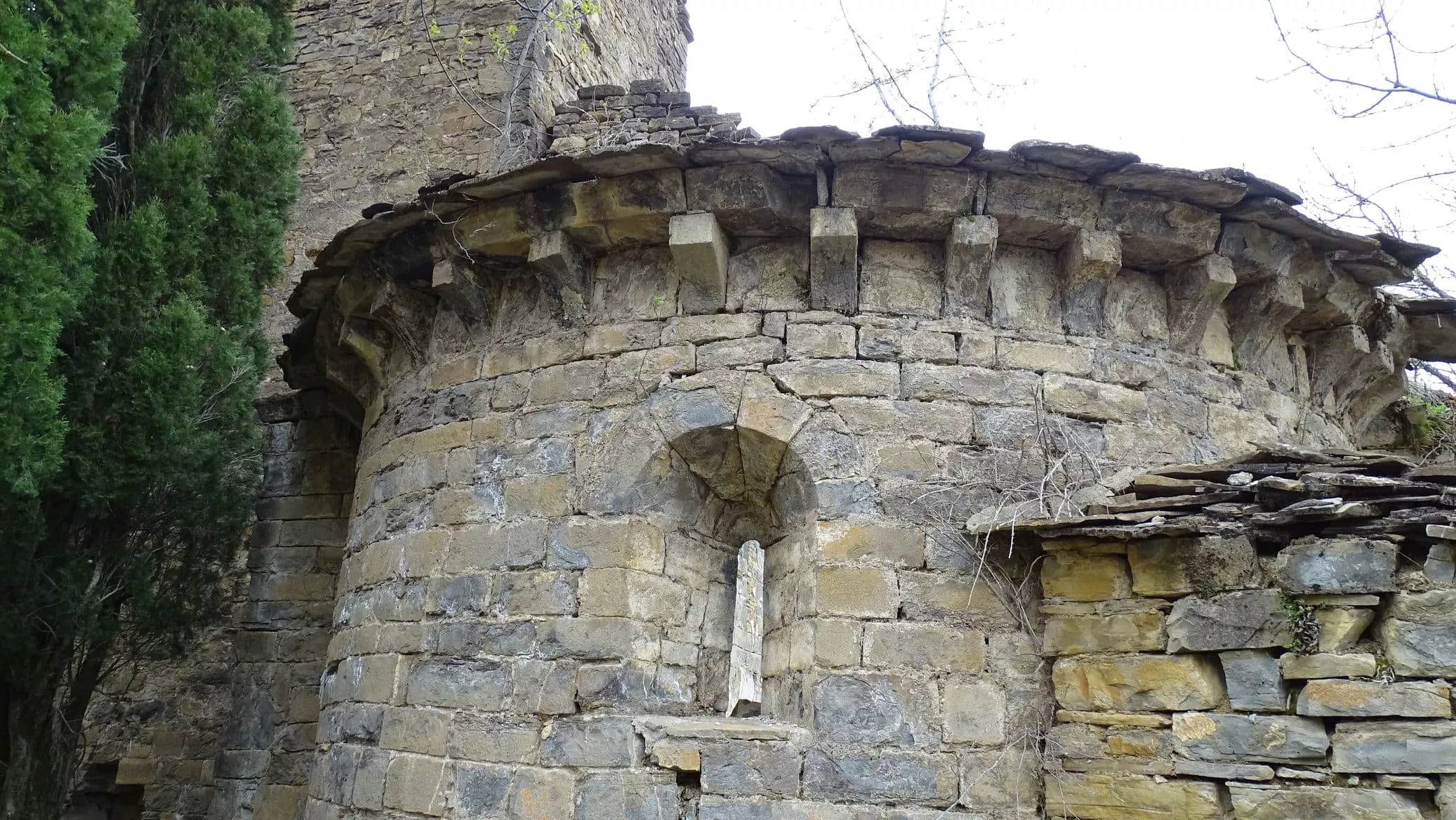 Ábside de la iglesia.