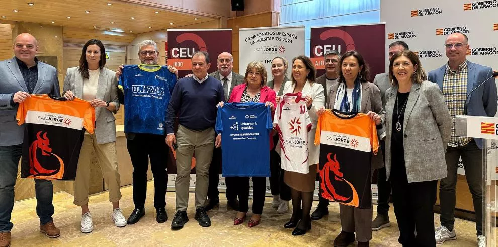Este miércoles se ha presentado en Zaragoza. Jaca será una de las sedes de los Campeonatos de España Universitarios.