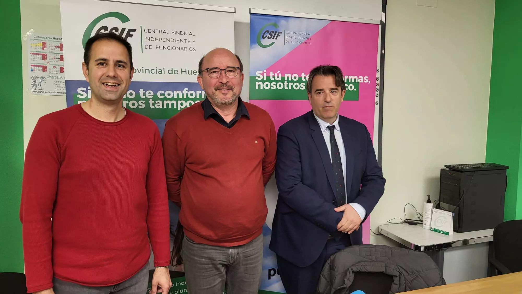 Rubén Pascual, Jesús Ramos y Sergio Mañas en la sede de CSIF donde han tratado el informe sobre la intendente-jefe Rubén Pascual, Jesús Ramos y Sergio Mañas en la sede de CSIF donde han tratado el informe sobre la intendente-jefe