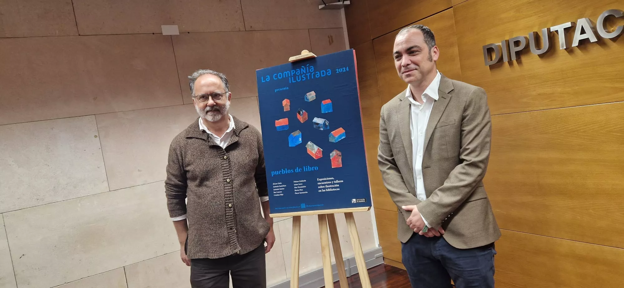 Grassa Toro y Carlos Sampériz han presentado el nuevo programa de La compañía ilustrada. Foto Myriam Martínez